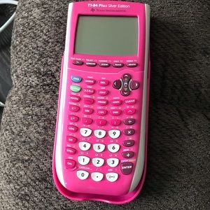Texas Instruments TI-84 silver plus edition pink